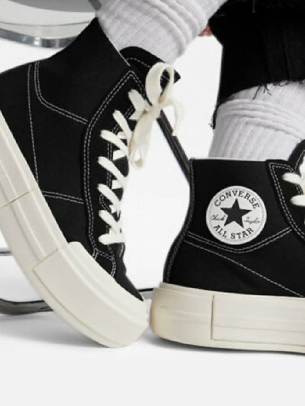 BNWT Converse Black Chuck Taylor All Stars Platform Cruise A04689C High Tops